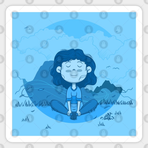 Breathe and Relax Sticker by Sketchbook ni Abi